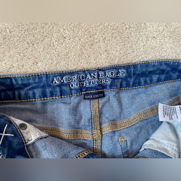 distressed western high rise shorts - Picture 4 of 5